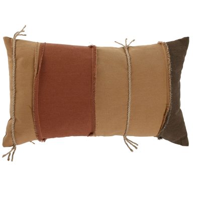 ALMOFADA PATCHWORK CASTANHO
