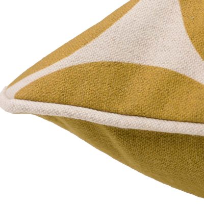 Almofada linho padrão amarelo - Image 4