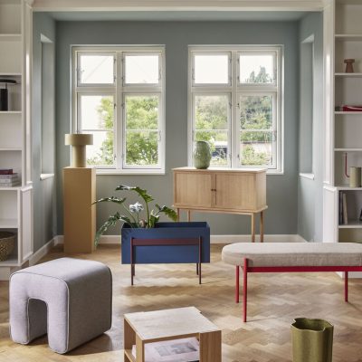 Banco Klint Vermelho/Bege - Image 3