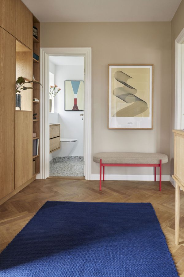 Banco Klint Vermelho/Bege