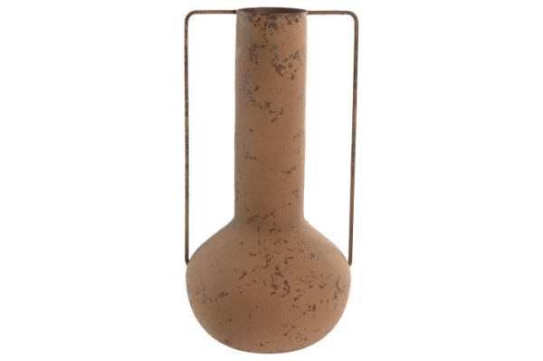 JARRA Decorativa em Metal – Envelhecido Marrom