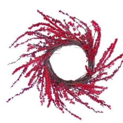 Coroa de Natal Vermelha – 70 cm