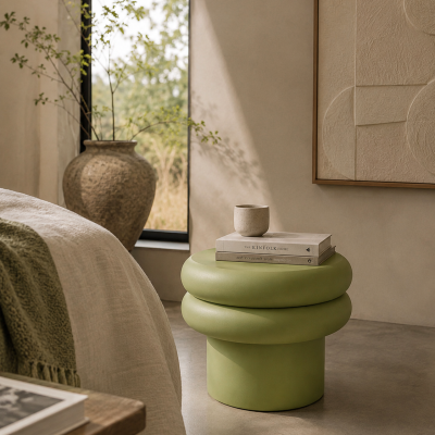 Mesa de Apoio Sienna Verde | Light & Living — Narrativa de Espaços