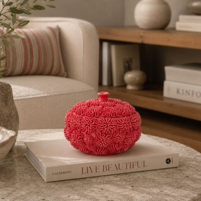 Caixa Decorativa Coral Rouge | Light & Living — vista 2 — Narrativa de Espaços