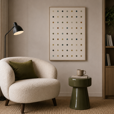 Mesa de apoio verde olive | Light & Living — vista 2 — Narrativa de Espaços