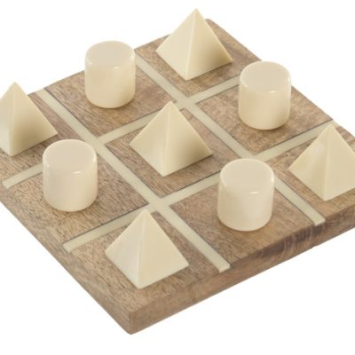 Jogo Tic Tac Toe Nomad em Madeira e Resina | Jogo Decorativo — vista 2 — Narrativa de Espaços