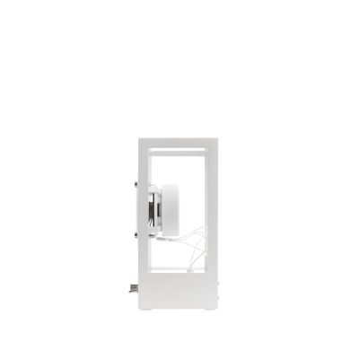 Coluna de som Transparent Small Speaker — Branco — vista lateral — Narrativa de Espaços