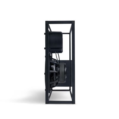 Coluna de som Transparent Speaker Grande — Preto — vista lateral — Narrativa de Espaços